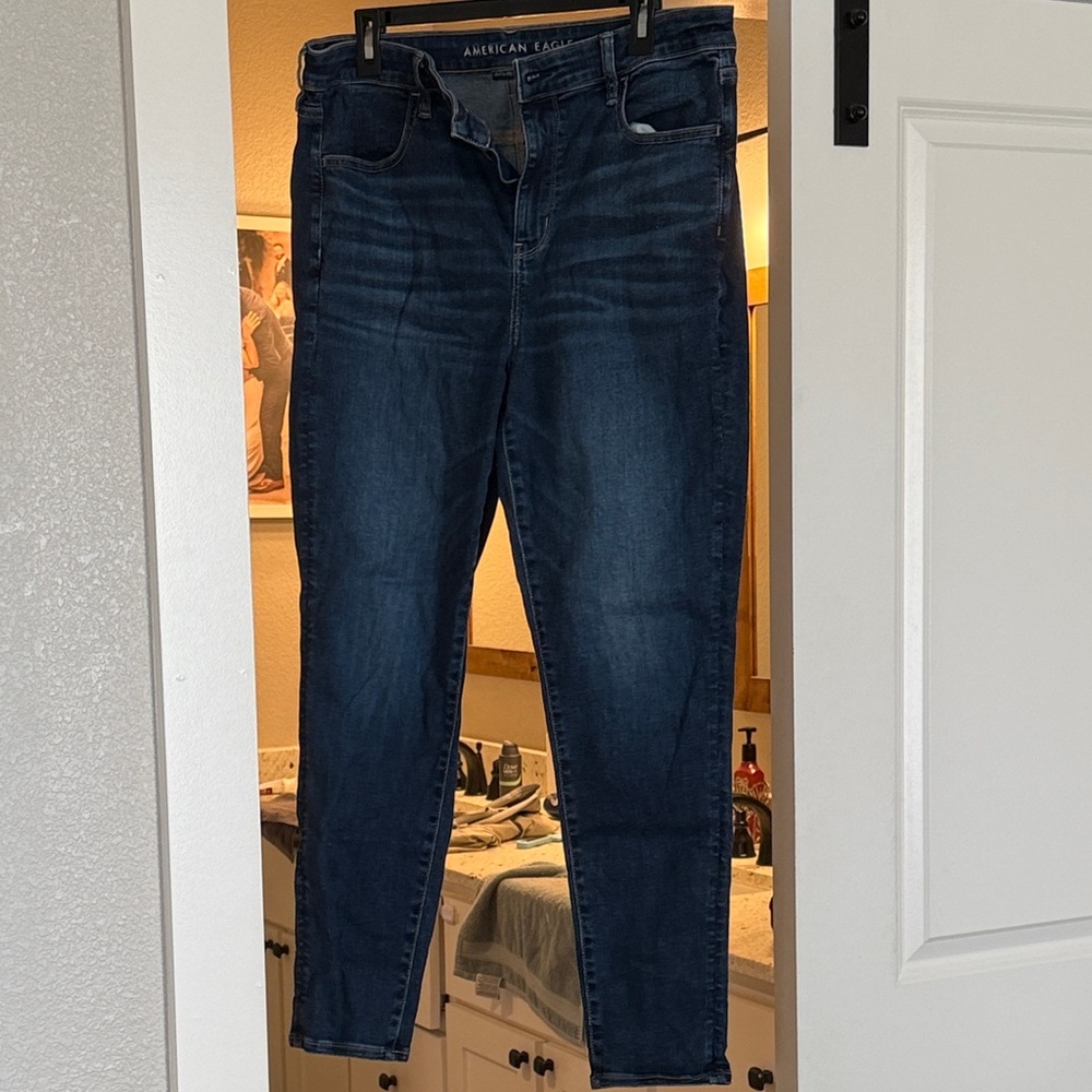 American Eagle Outfitters Dark Blue Skinny Jeans